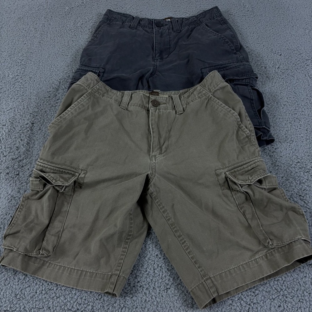 LOT OF 2 Sonoma Shorts Mens 29‎ Cargo 10" Baggy Hiking Outdoor Canvas Y2K Work